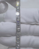 Emerald Cut Sapphire and Diamond Bracelet 2