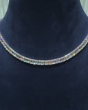 Emerald cut Tennis Necklace 0.5ct each