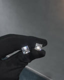 Asscher Stud Earrings
