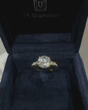 Round Baguette Princess Ring