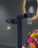 Round Bezel Solitaire Earrings