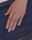 Asscher Halo Ring
