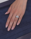 Round Side Pear Ring