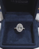 Oval Fuill Pave Ring