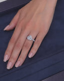 Heart Halo Pave Band
