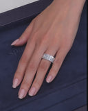 Asscher Mosaic Ring