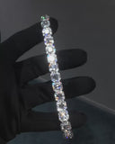 Asscher Cut Halo Bracelet