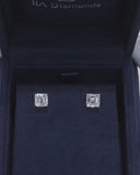 Asscher Stud Earrings