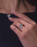 Heart Halo Pave Band