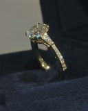 Round Baguette Princess Ring