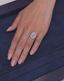 Oval Fuill Pave Ring