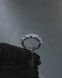 Round Brilliant Half Eternity Band