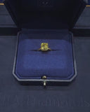 Yellow Cushion Ring