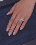 Round Brilliant Harf Eternity Band
