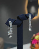 Emerald Round Hoop Earrings