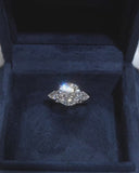 Round Side Pear Ring