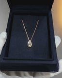 Pear Shape Solitaire Necklace
